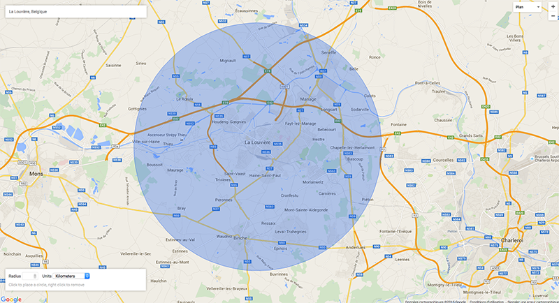 zones desservies